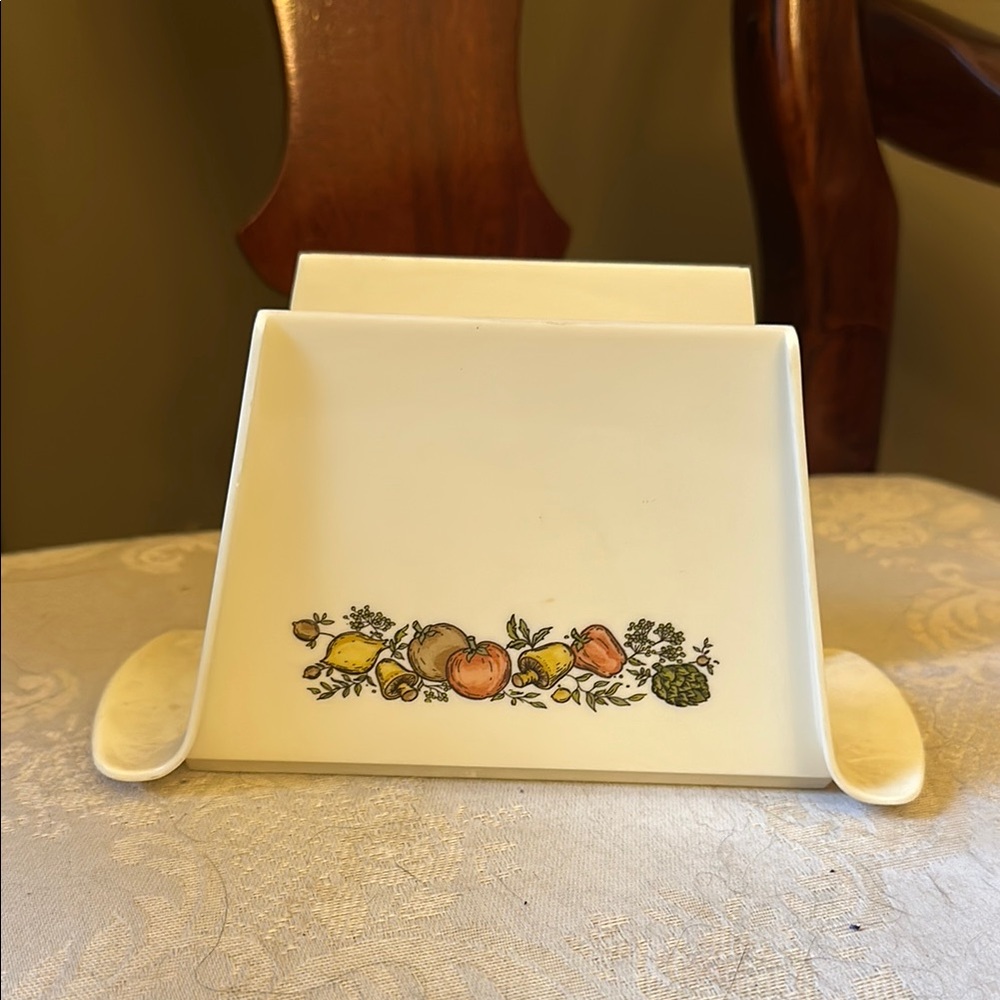 MCM Vintage Eagle brand Spice of Life vegetables plastic 1970s napkin holder